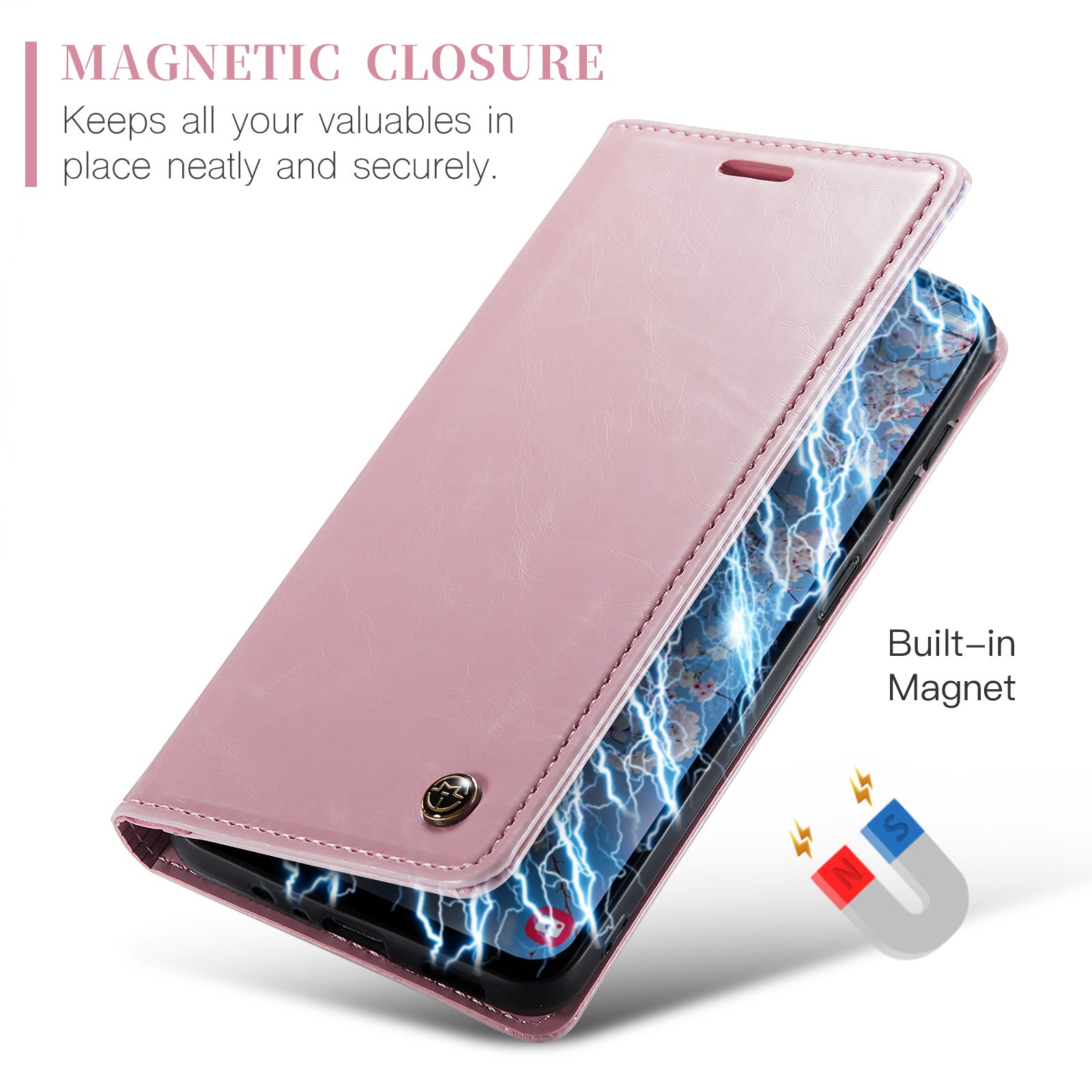 CASEME 003 Series For Samsung Galaxy A14 5G Waxy Texture PU Leather Cell Phone Cover Magnetic Auto-absorbed Phone Case Wallet Stand Shell CASEME 003 Series For Samsung Galaxy A14 5G Waxy Texture PU Leather Cell Phone Cover Magnetic Auto-absorbed Phone Case Wallet Stand Shell